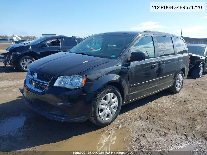 2C4RDGBG4FR671720 2015 Dodge Grand Caravan Se/Sxt