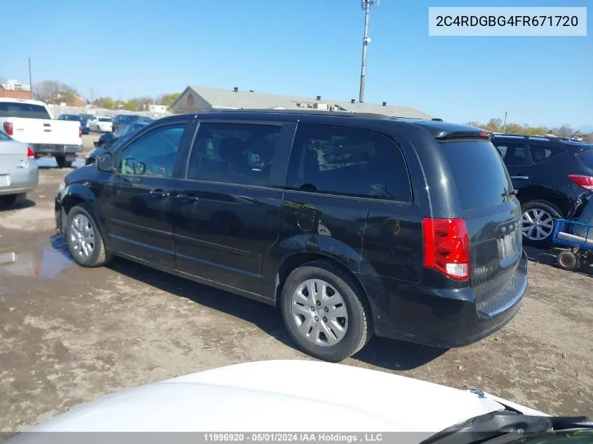 2C4RDGBG4FR671720 2015 Dodge Grand Caravan Se/Sxt