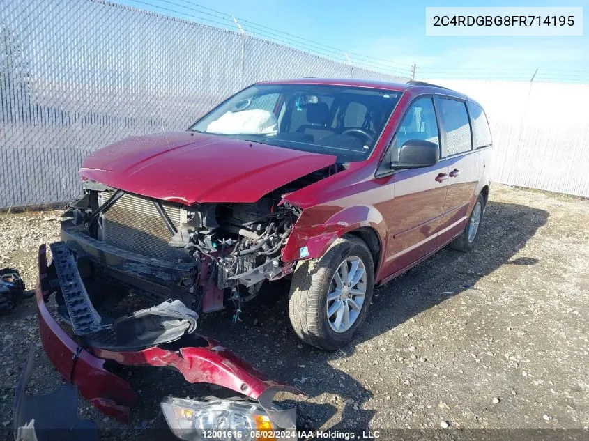 2C4RDGBG8FR714195 2015 Dodge Grand Caravan Se