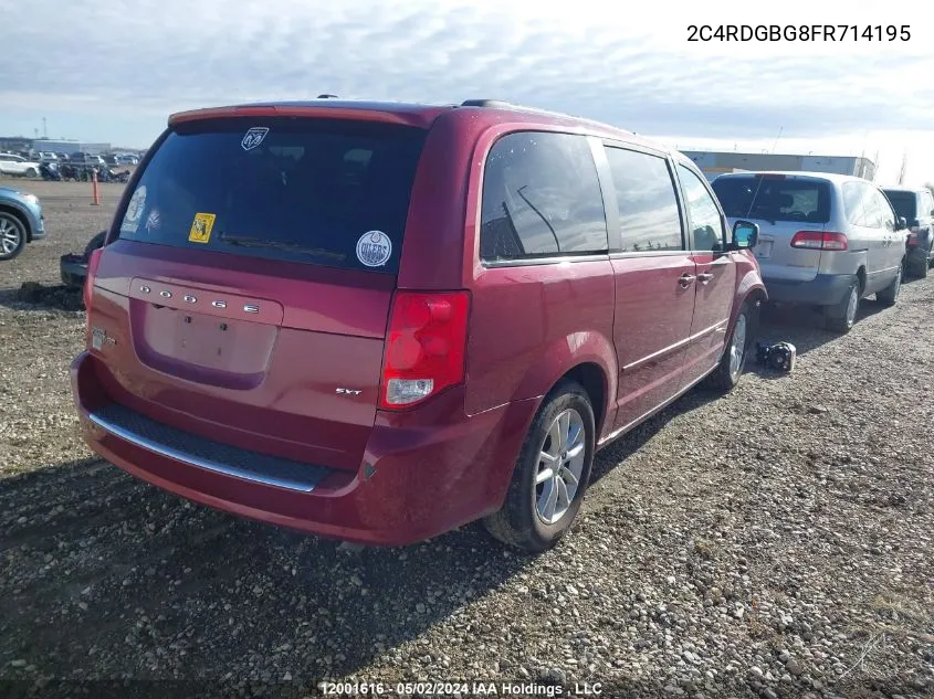 2C4RDGBG8FR714195 2015 Dodge Grand Caravan Se