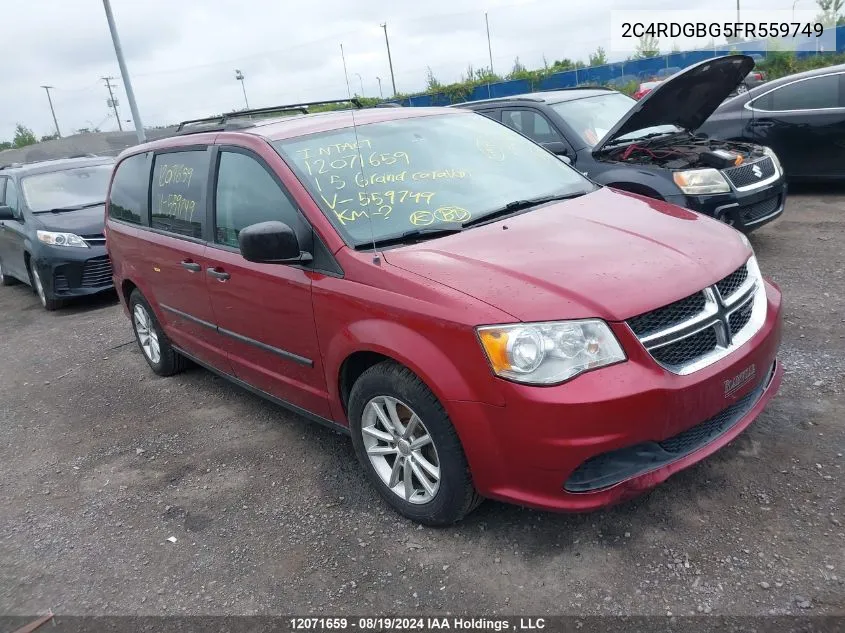 2C4RDGBG5FR559749 2015 Dodge Grand Caravan