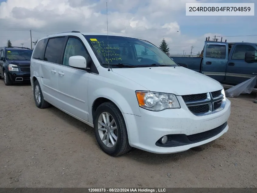 2015 Dodge Grand Caravan Se/Sxt VIN: 2C4RDGBG4FR704859 Lot: 12080373