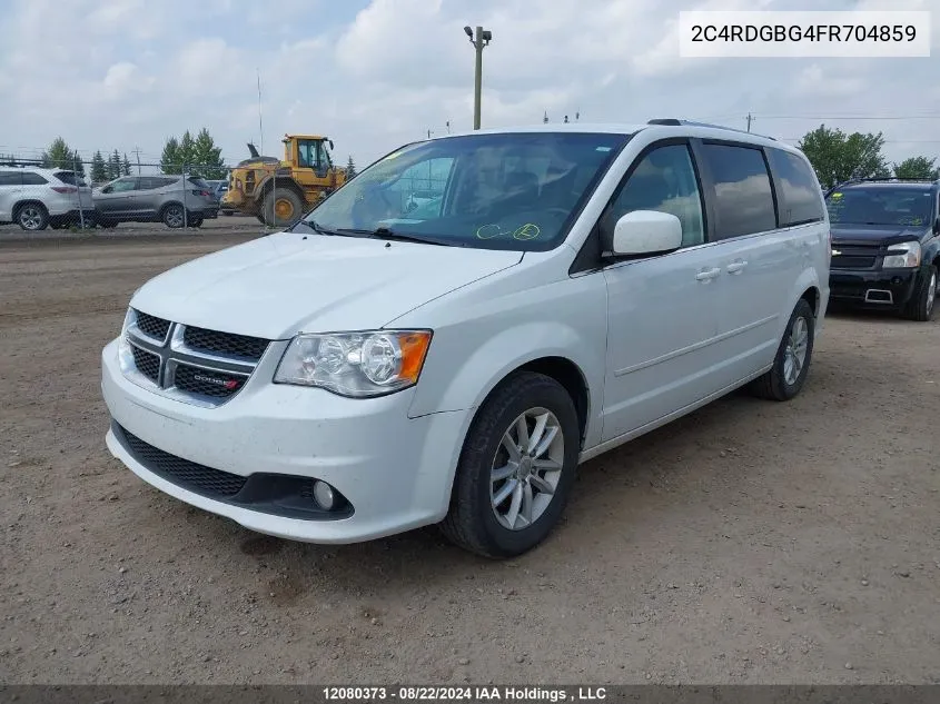 2015 Dodge Grand Caravan Se/Sxt VIN: 2C4RDGBG4FR704859 Lot: 12080373