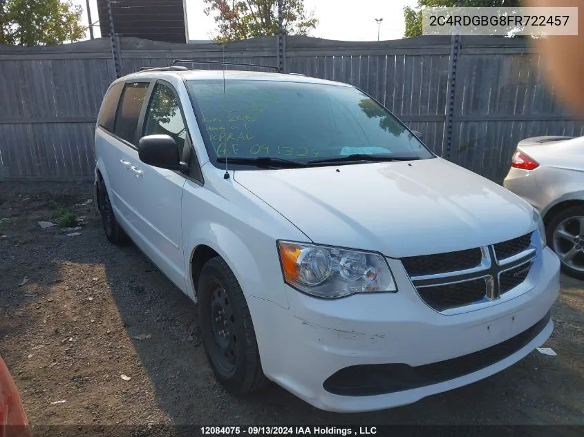 2C4RDGBG8FR722457 2015 Dodge Grand Caravan Se