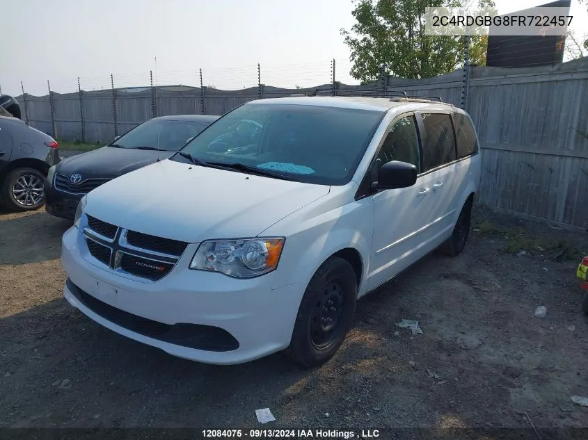 2C4RDGBG8FR722457 2015 Dodge Grand Caravan Se