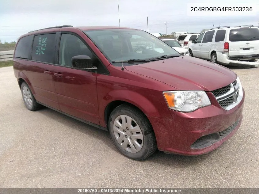 2C4RDGBG4FR503236 2015 Dodge Grand Caravan Sxt