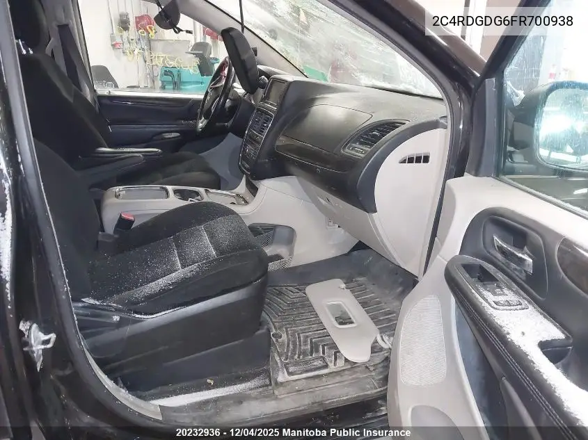 2C4RDGDG6FR700938 2015 Dodge Grand Caravan Crew