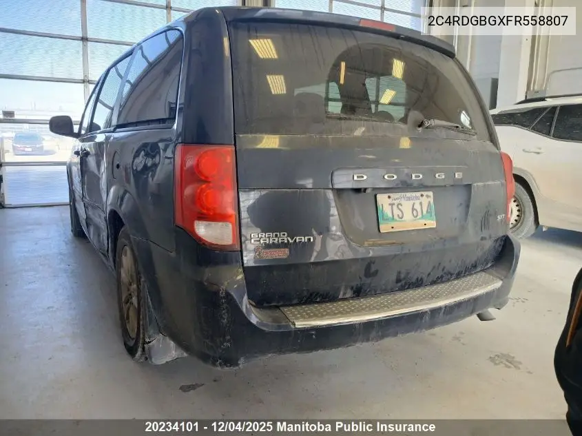 2C4RDGBGXFR558807 2015 Dodge Grand Caravan Crew