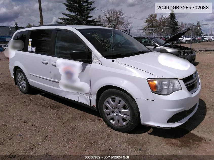 2C4RDGBG2FR702088 2015 Dodge Grand Caravan Se