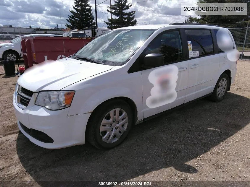 2C4RDGBG2FR702088 2015 Dodge Grand Caravan Se