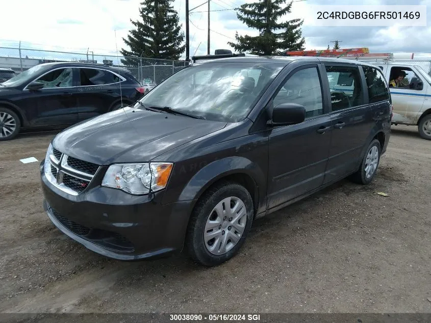 2C4RDGBG6FR501469 2015 Dodge Grand Caravan Se