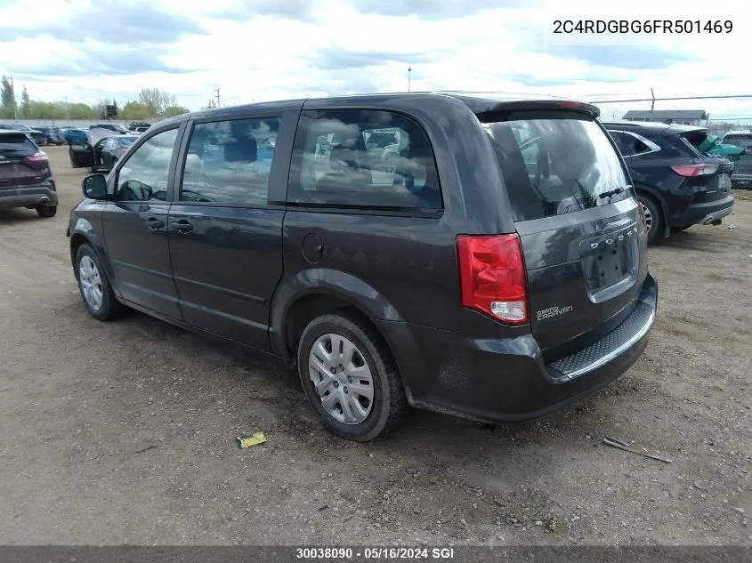 2C4RDGBG6FR501469 2015 Dodge Grand Caravan Se