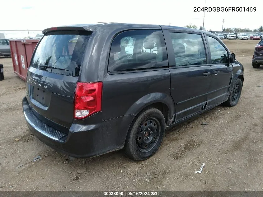 2C4RDGBG6FR501469 2015 Dodge Grand Caravan Se