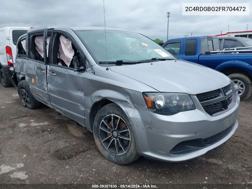 2015 Dodge Grand Caravan Se Plus VIN: 2C4RDGBG2FR704472 Lot: 39387630