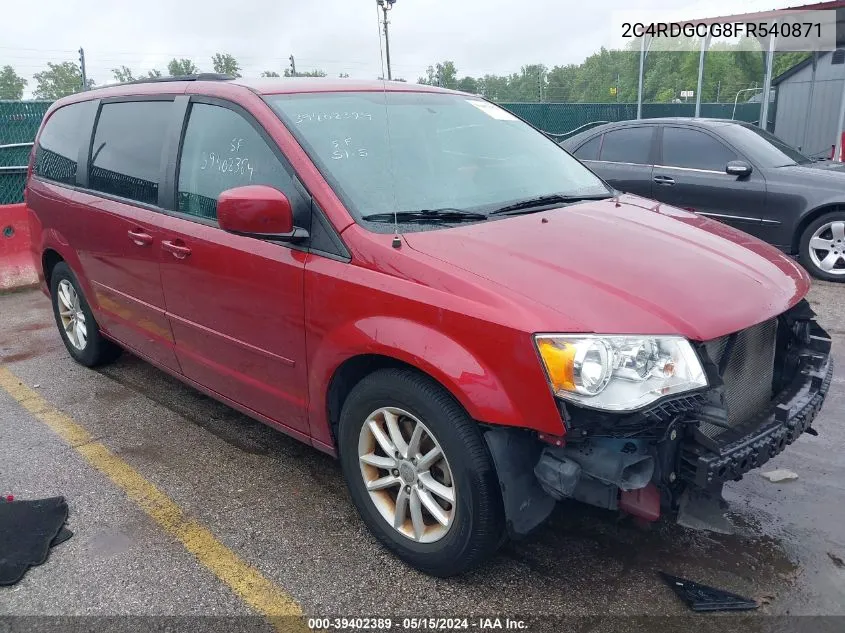 2C4RDGCG8FR540871 2015 Dodge Grand Caravan Sxt