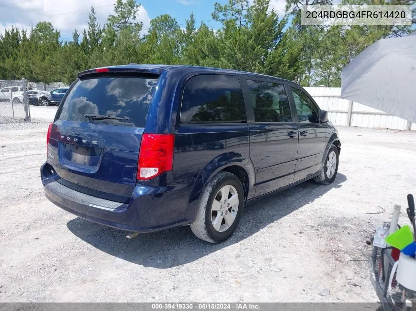 2015 Dodge Grand Caravan Se VIN: 2C4RDGBG4FR614420 Lot: 39419330