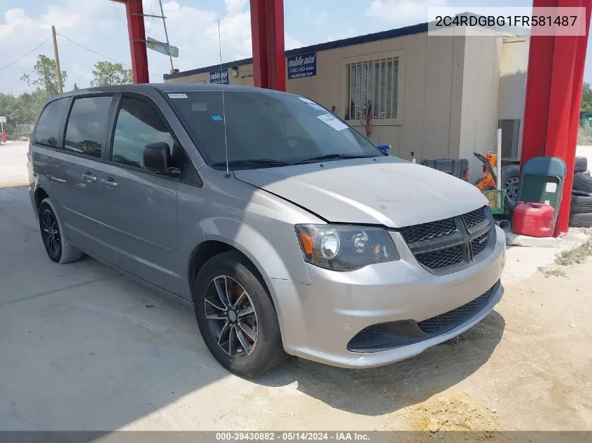 2C4RDGBG1FR581487 2015 Dodge Grand Caravan Se