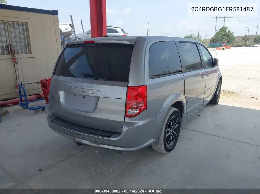 2C4RDGBG1FR581487 2015 Dodge Grand Caravan Se