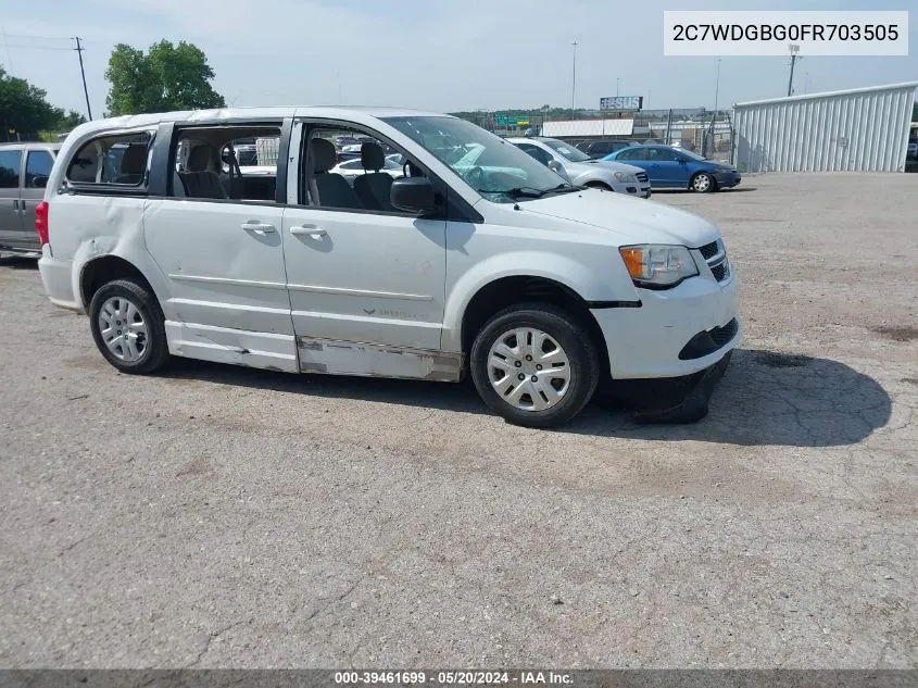 2C7WDGBG0FR703505 2015 Dodge Grand Caravan Se