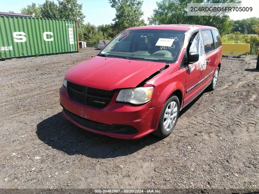 2015 Dodge Grand Caravan American Value Pkg VIN: 2C4RDGBG6FR705009 Lot: 39462987