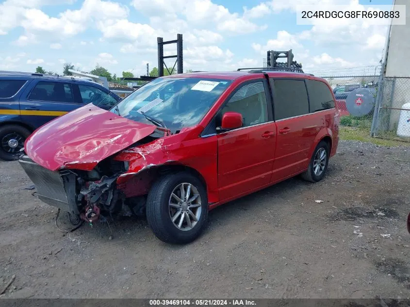 2C4RDGCG8FR690883 2015 Dodge Grand Caravan Sxt Plus