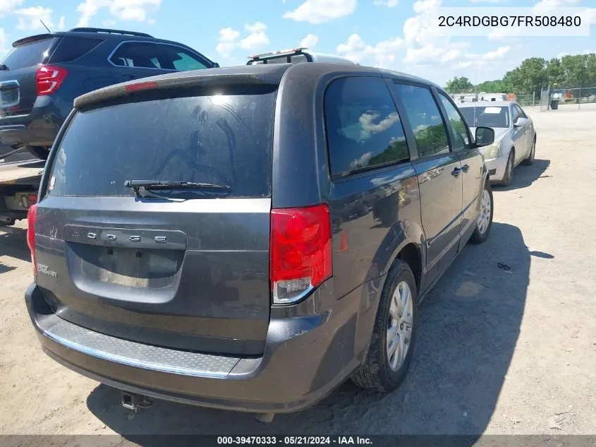 2015 Dodge Grand Caravan Se VIN: 2C4RDGBG7FR508480 Lot: 39470333