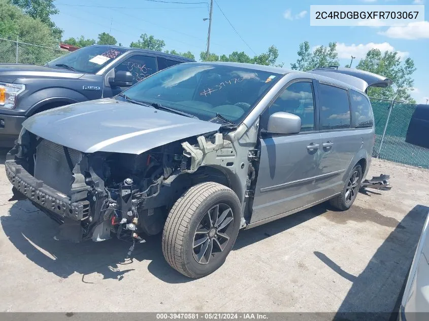 2015 Dodge Grand Caravan Se Plus VIN: 2C4RDGBGXFR703067 Lot: 39470581