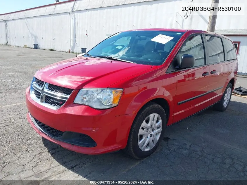 2015 Dodge Grand Caravan American Value Pkg VIN: 2C4RDGBG4FR530100 Lot: 39471934