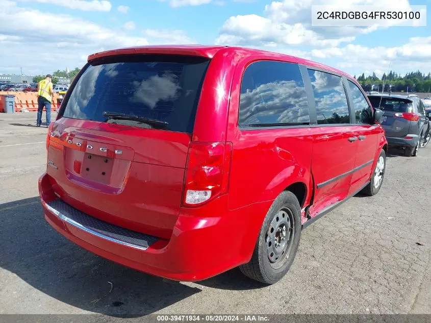 2015 Dodge Grand Caravan American Value Pkg VIN: 2C4RDGBG4FR530100 Lot: 39471934