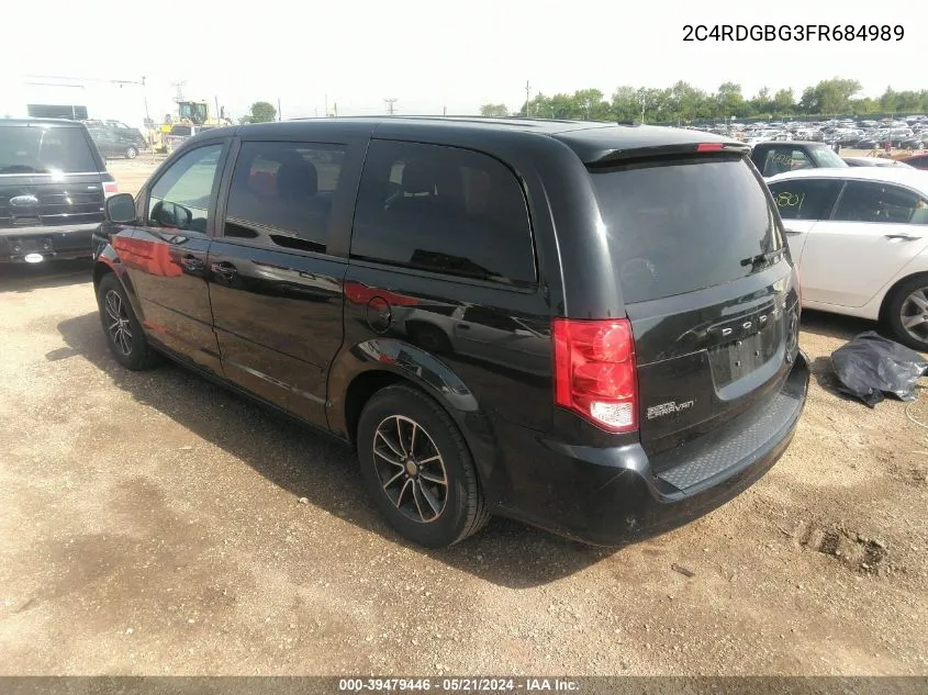 2C4RDGBG3FR684989 2015 Dodge Grand Caravan Se Plus