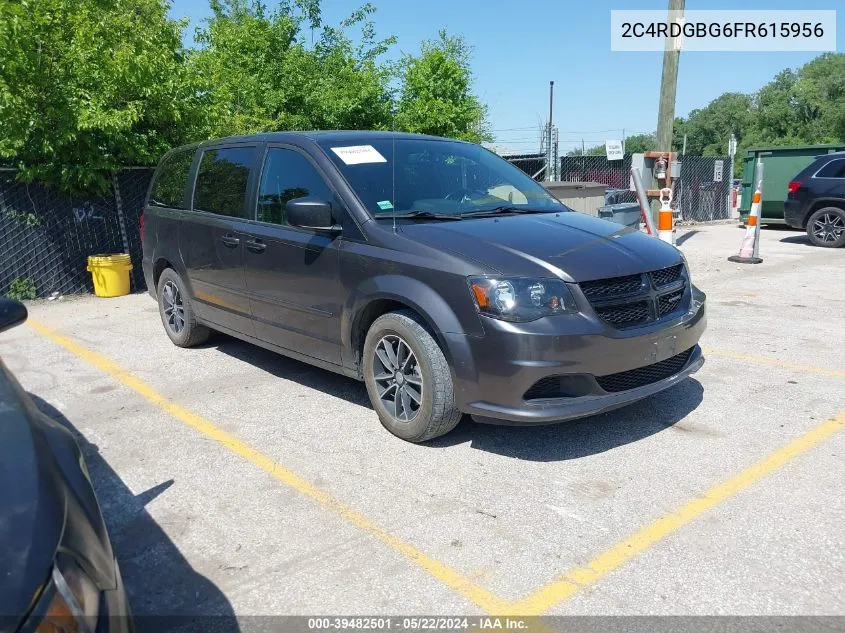 2015 Dodge Grand Caravan Se VIN: 2C4RDGBG6FR615956 Lot: 39482501