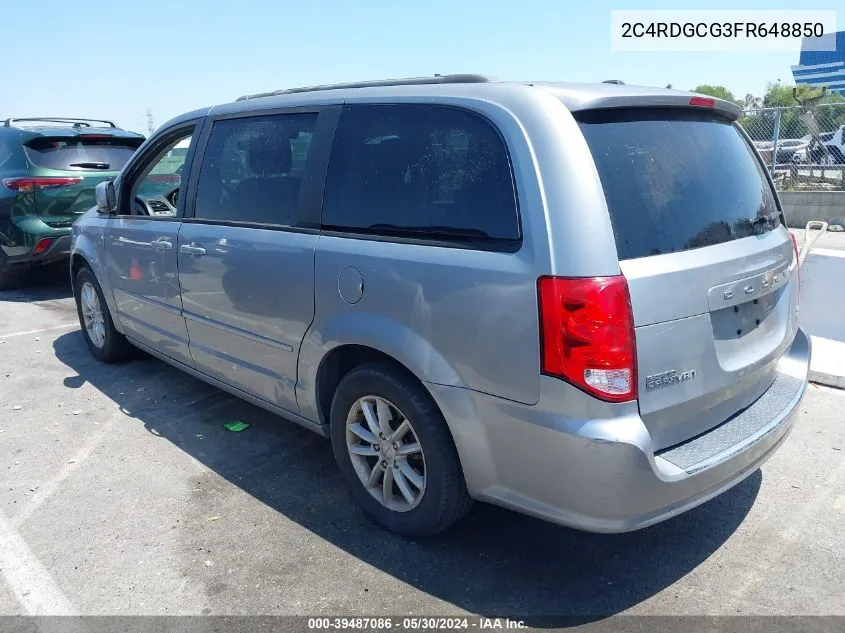 2C4RDGCG3FR648850 2015 Dodge Grand Caravan Sxt