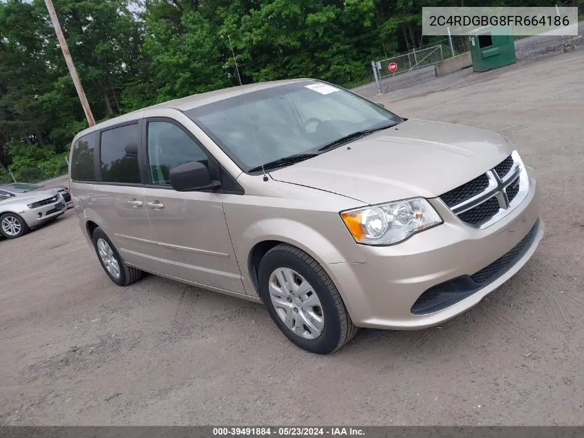 2015 Dodge Grand Caravan Se VIN: 2C4RDGBG8FR664186 Lot: 39491884