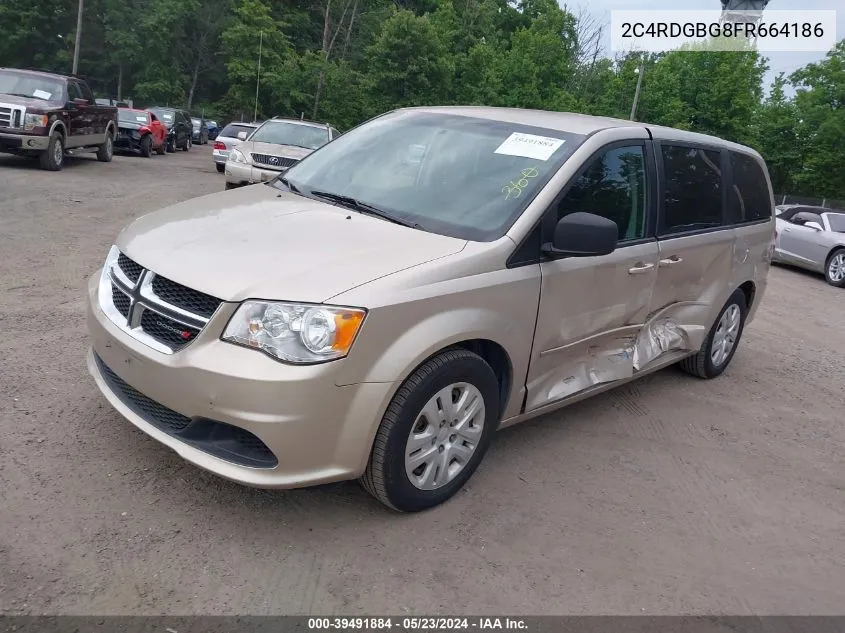 2C4RDGBG8FR664186 2015 Dodge Grand Caravan Se