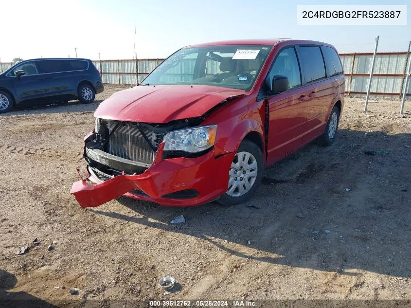 2C4RDGBG2FR523887 2015 Dodge Grand Caravan Se