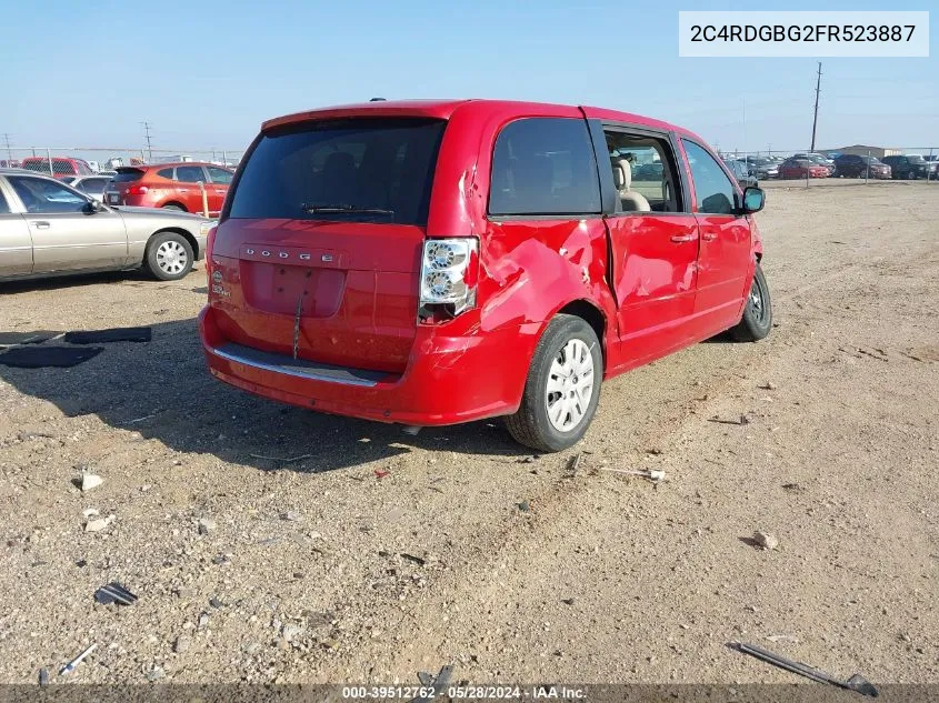 2C4RDGBG2FR523887 2015 Dodge Grand Caravan Se