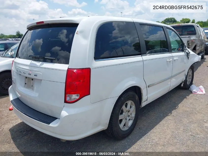 2015 Dodge Grand Caravan Se VIN: 2C4RDGBG5FR542675 Lot: 39519615