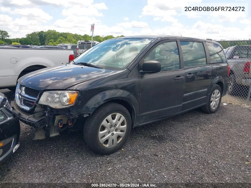 2015 Dodge Grand Caravan American Value Pkg VIN: 2C4RDGBG6FR724272 Lot: 39524270