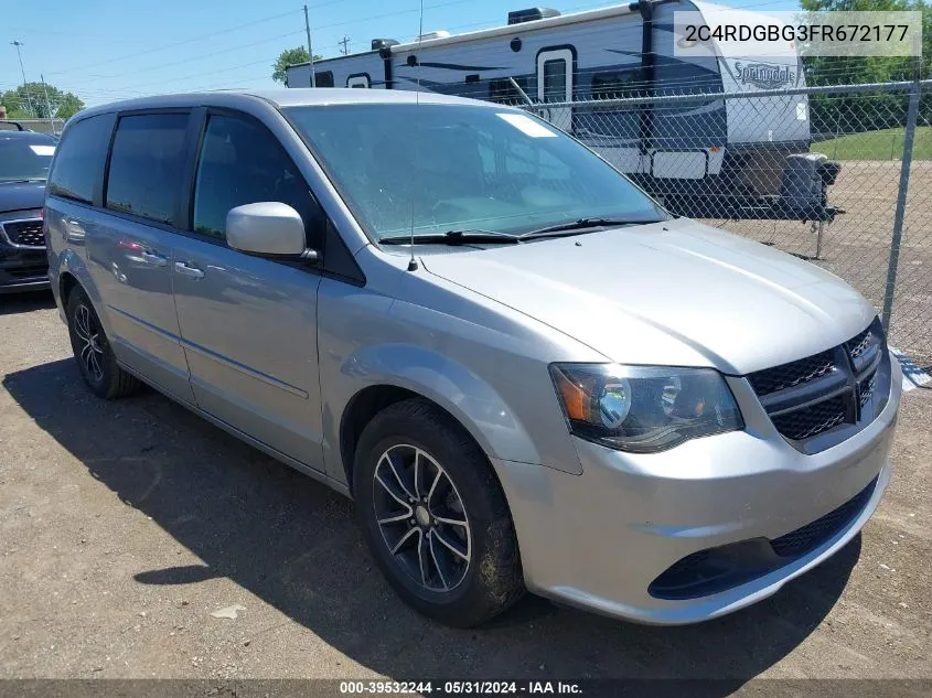 2015 Dodge Grand Caravan Se Plus VIN: 2C4RDGBG3FR672177 Lot: 39532244