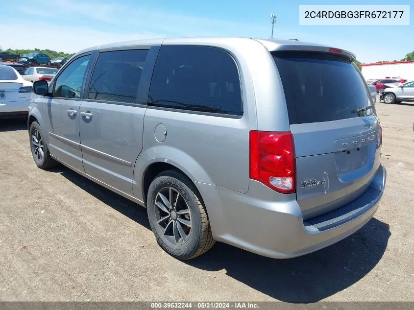 2C4RDGBG3FR672177 2015 Dodge Grand Caravan Se Plus