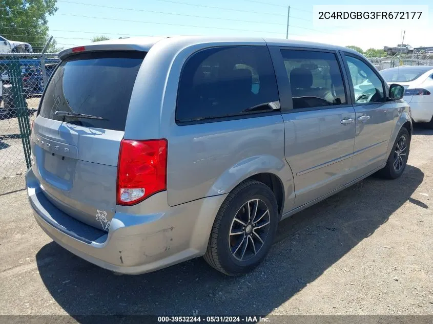 2C4RDGBG3FR672177 2015 Dodge Grand Caravan Se Plus