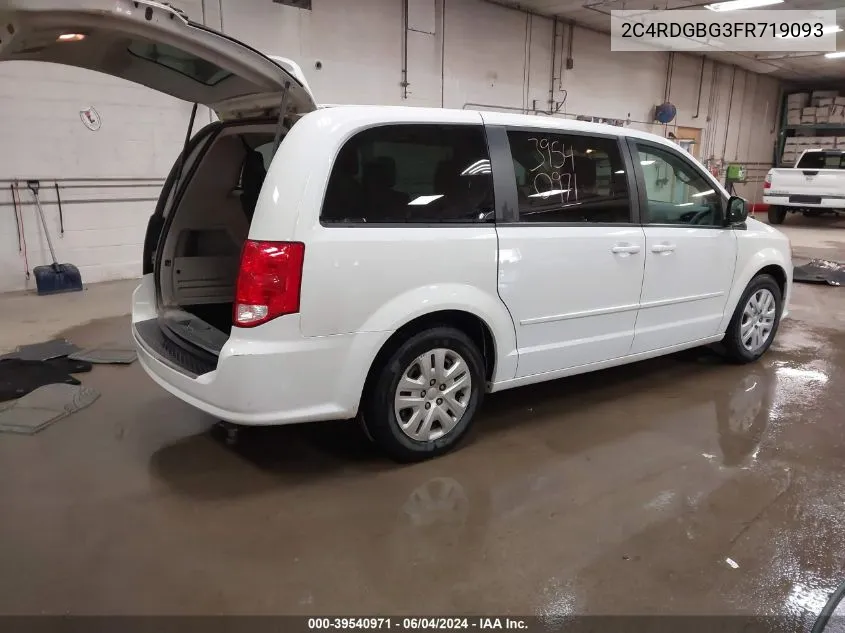 2C4RDGBG3FR719093 2015 Dodge Grand Caravan Se