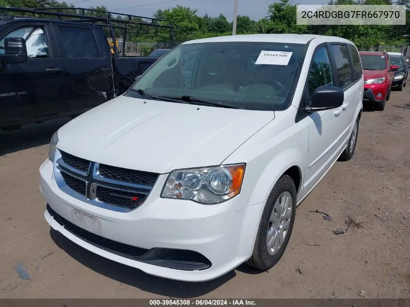 2015 Dodge Grand Caravan Se VIN: 2C4RDGBG7FR667970 Lot: 39545308