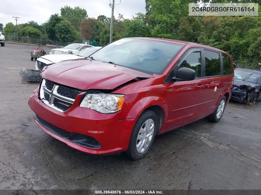 2015 Dodge Grand Caravan Se VIN: 2C4RDGBG0FR616164 Lot: 39548876