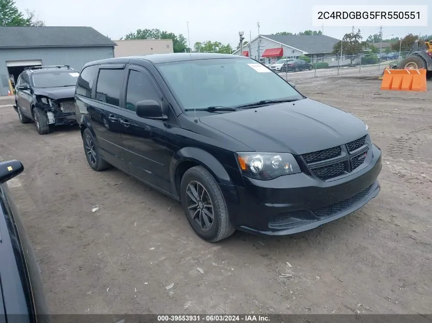 2C4RDGBG5FR550551 2015 Dodge Grand Caravan Se