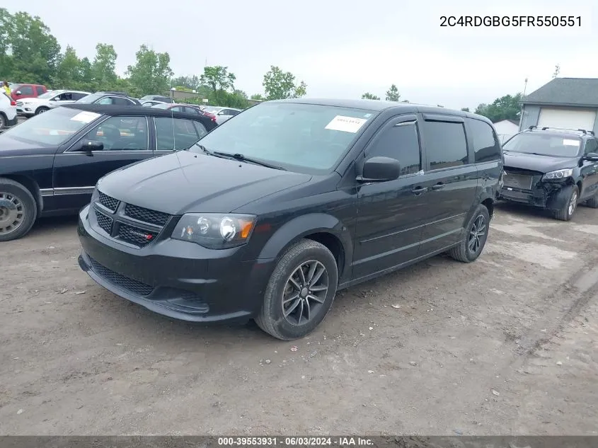 2015 Dodge Grand Caravan Se VIN: 2C4RDGBG5FR550551 Lot: 39553931