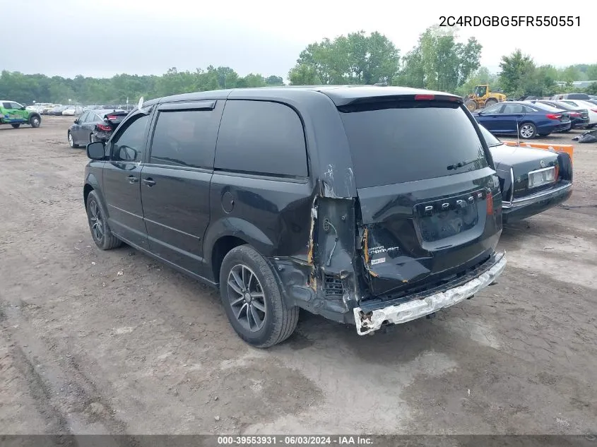 2C4RDGBG5FR550551 2015 Dodge Grand Caravan Se