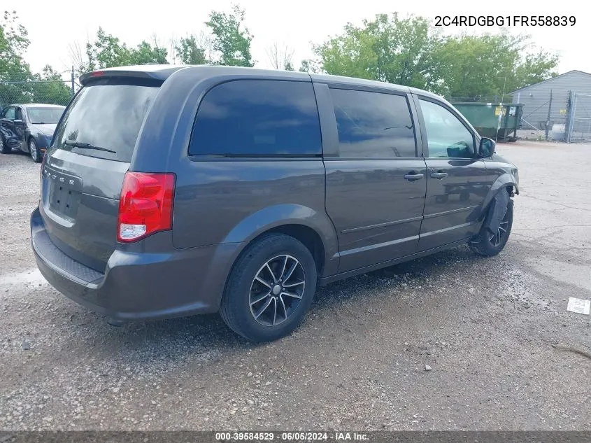 2C4RDGBG1FR558839 2015 Dodge Grand Caravan Se