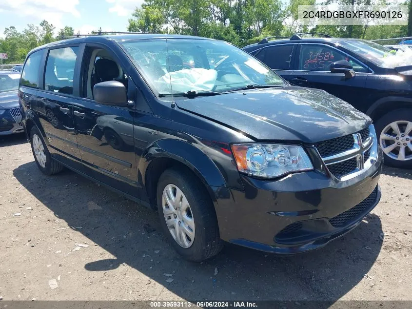 2015 Dodge Grand Caravan American Value Pkg VIN: 2C4RDGBGXFR690126 Lot: 39593113