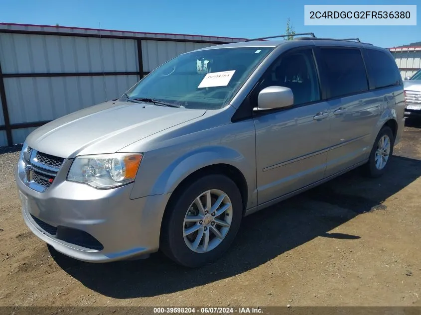 2C4RDGCG2FR536380 2015 Dodge Grand Caravan Sxt